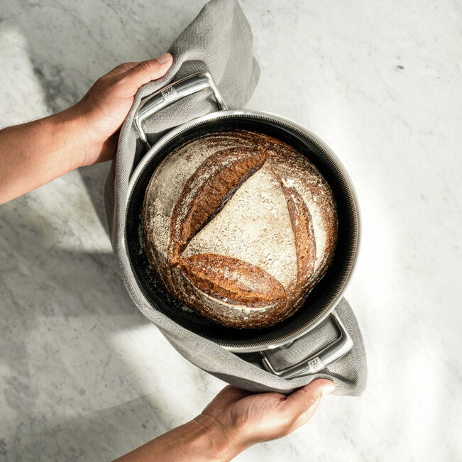 Zwilling Peak – Pentola 24 cm con Coperchio in Acciaio Inox Ceraforce HyCoat | PFAS FREE