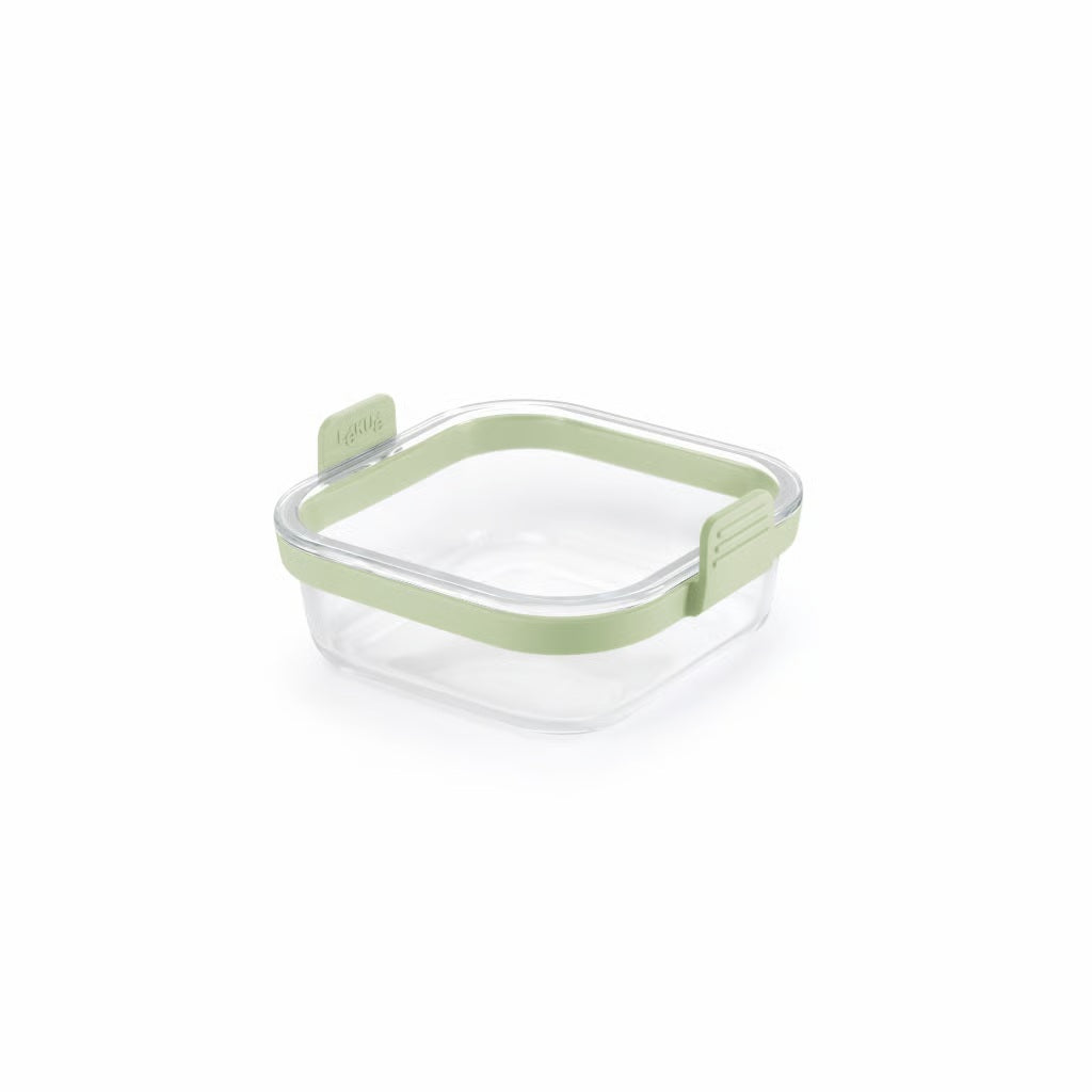 Lekuè Teglia Quadrata Vetro Borosilicato con manici silicone verde — Tuttocasa Domodossola