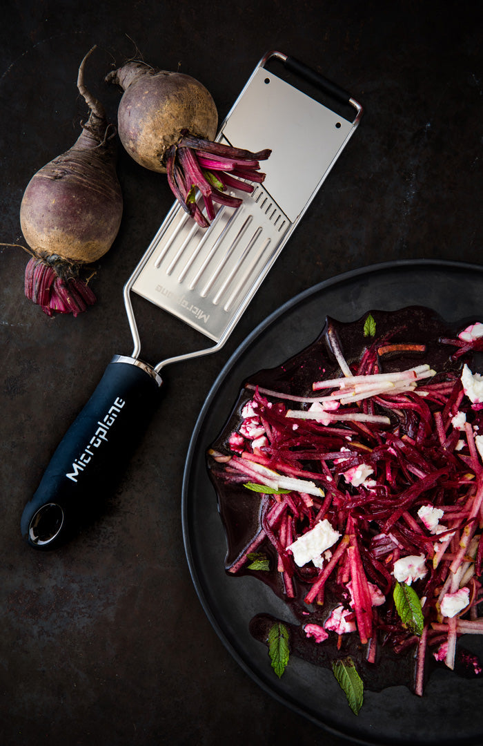Microplane Gourmet Julienne Slicer dettaglio lama acciaio inox photo-etching - Tuttocasa Domodossola