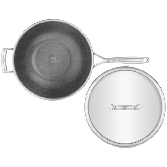 Zwilling Peak – Wok 30 cm con Coperchio in Acciaio Inox Ceraforce HyCoat | PFAS FREE