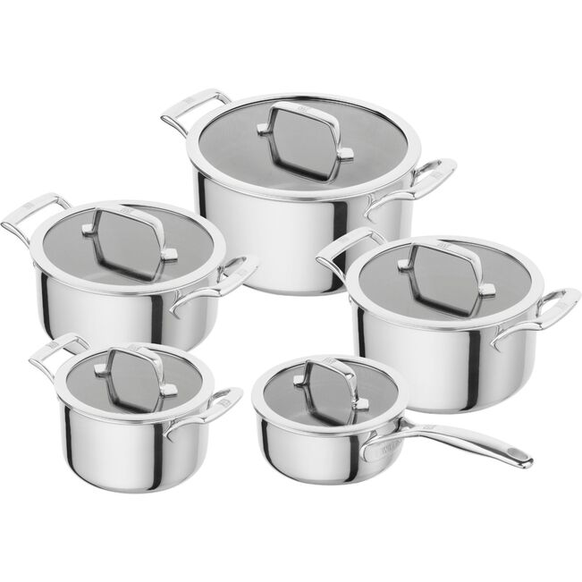 Zwilling Peak – Set 5 Pezzi Pentole in Acciaio Inox Ceraforce HyCoat | PFAS FREE