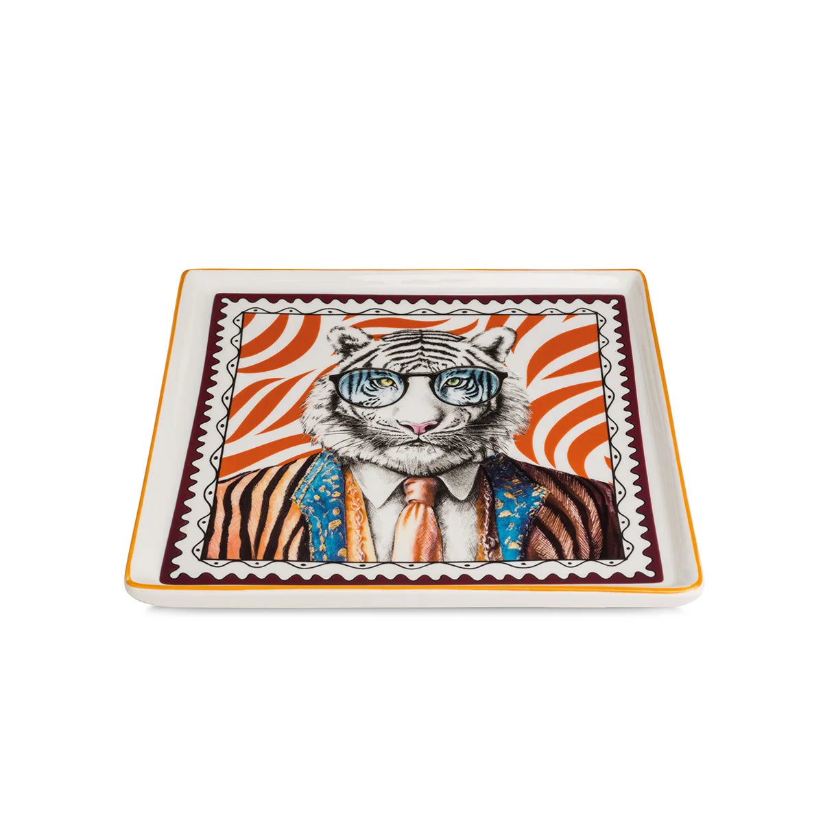 Vassoio Egan Human Essence Tigre Courage 19x19 cm - Tuttocasa Domodossola