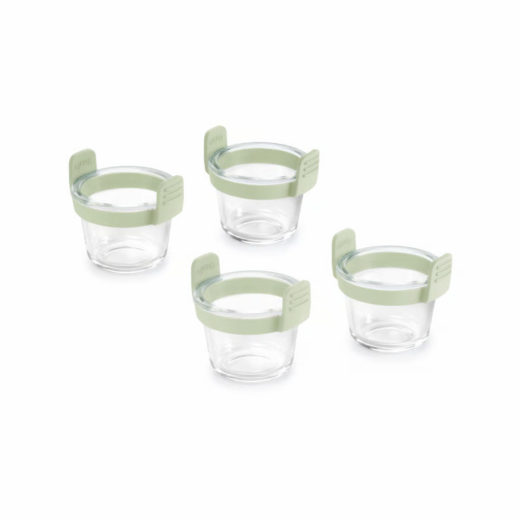 Lekuè Mini Cups in vetro borosilicato inserite nel cestello della friggitrice ad aria – Tuttocasa Domodossola
