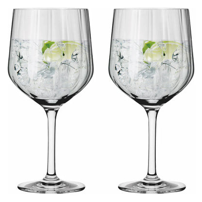 Set 2 calici gin tonic Ritzenhoff Sternschliff con ghiaccio e lime – Tuttocasa Domodossola