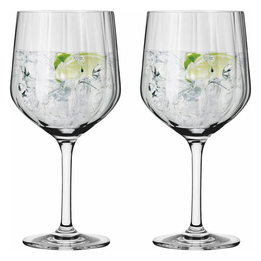 Set 2 calici gin tonic Ritzenhoff Sternschliff con ghiaccio e lime – Tuttocasa Domodossola