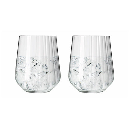 Set 2 tumbler gin tonic Ritzenhoff Sternschliff con struttura a rilievo vintage e ghiaccio – Tuttocasa Domodossola