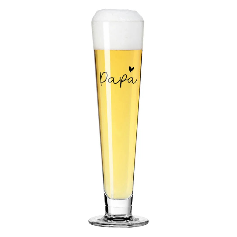 Calice birra pils Ritzenhoff Detti Papa con scritta e cuore su sfondo bianco – Tuttocasa Domodossola