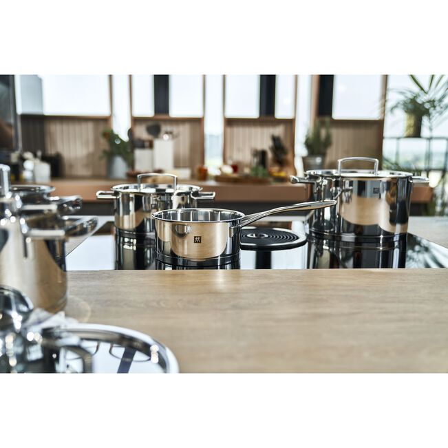 Zwilling Passion set 5 pezzi dettaglio coperchio e manico ergonomico acciaio inox - Tuttocasa Domodossola