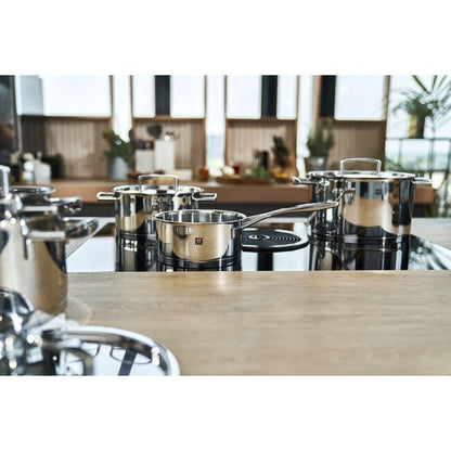 Zwilling Passion set 5 pezzi dettaglio coperchio e manico ergonomico acciaio inox - Tuttocasa Domodossola