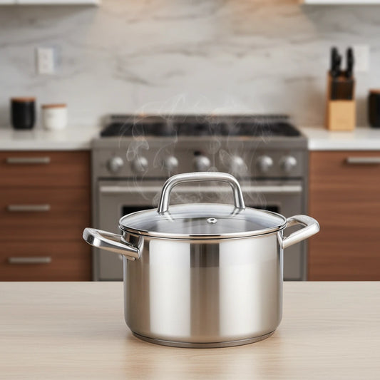 Berndes Tricion Casseruola 2 manici 20 cm acciaio inox Tri-ply PFAS FREE - Tuttocasa Domodossola
