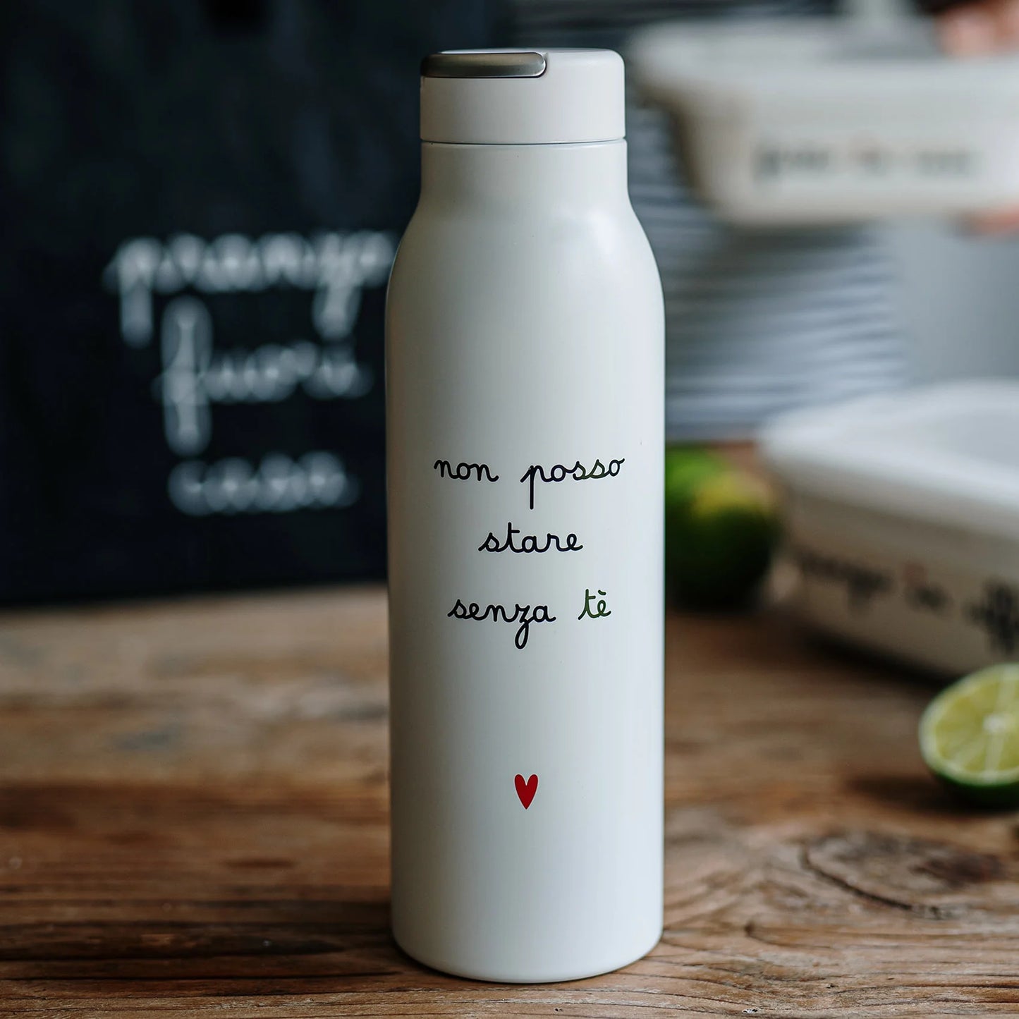Simple Day borraccia termica Non posso stare senza tè 0,5 L bianca – Tuttocasa Domodossola