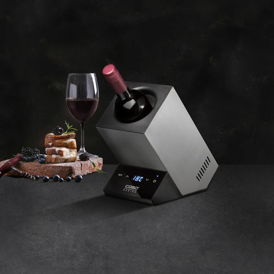 CASO Design WineCase One Inox raffreddatore vino da tavolo acciaio inox - Tuttocasa Domodossola