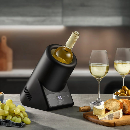 CASO Design VinoCase Black raffreddatore vino da tavolo nero opaco - Tuttocasa Domodossola