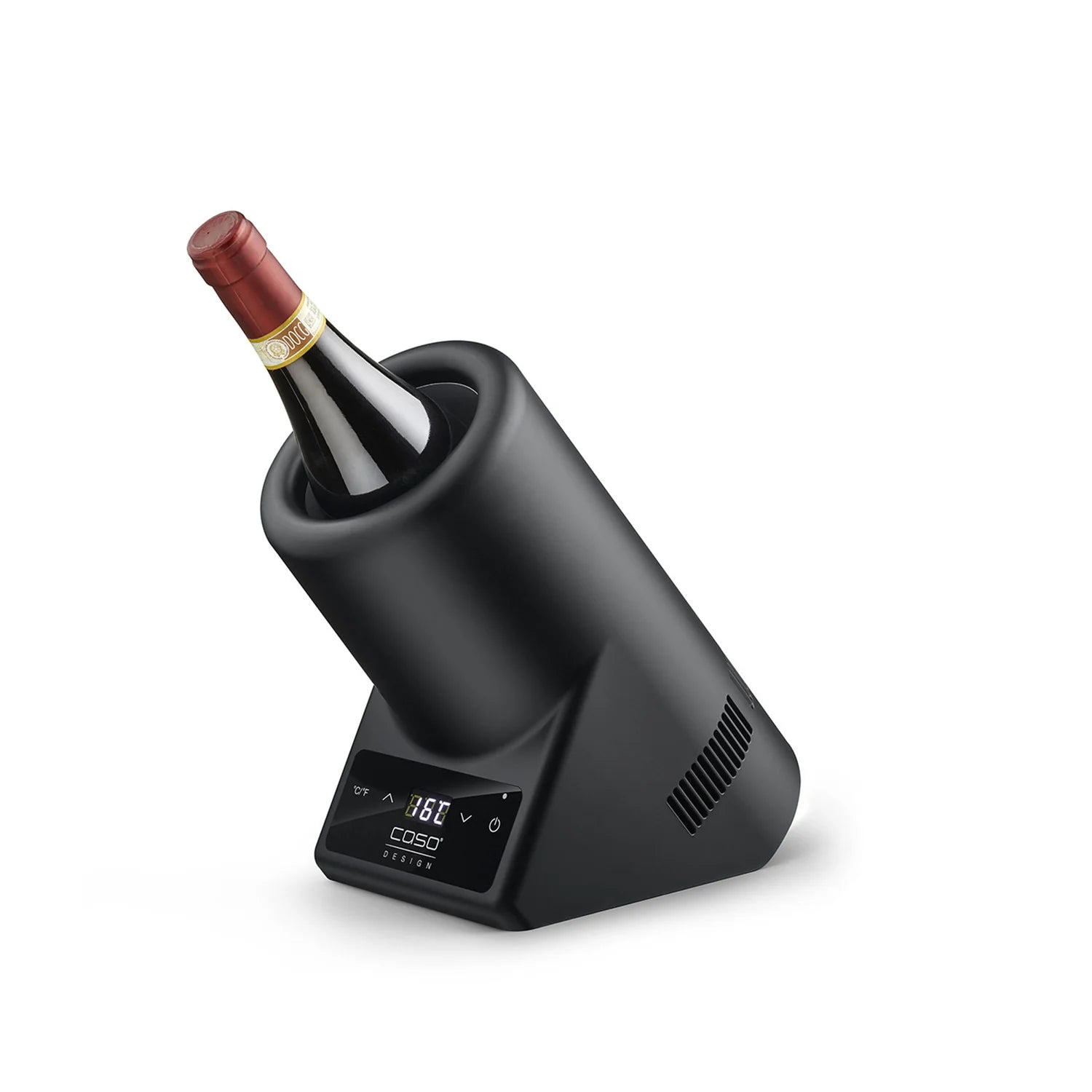 CASO Design VinoCase Black dettaglio pannello touch display LED nero opaco - Tuttocasa Domodossola