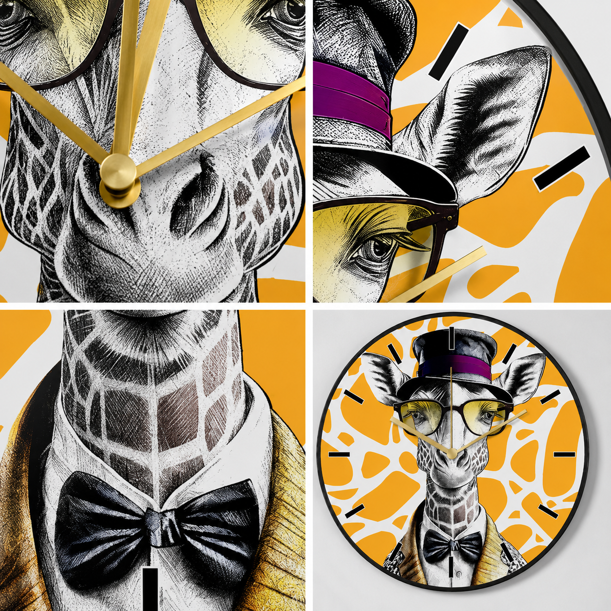 Dettaglio Egan Human Essence Orologio Giraffa Far-Sightedness lancette dorate – Tuttocasa Domodossola