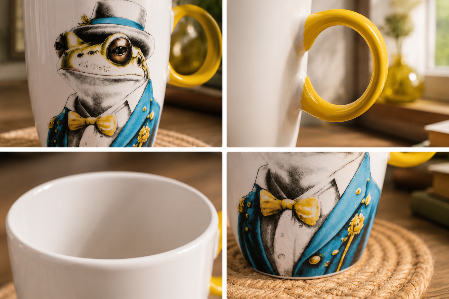 Dettaglio Egan Human Essence Mug Rospo Resilience manico giallo – Tuttocasa Domodossola