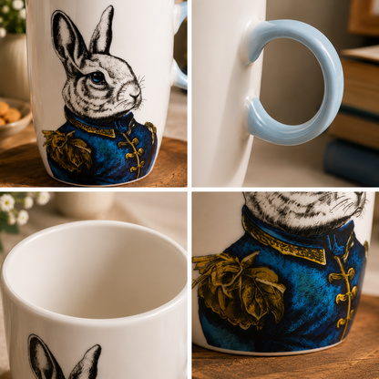 Dettaglio Egan Human Essence Mug Coniglio Energy manico azzurro – Tuttocasa Domodossola