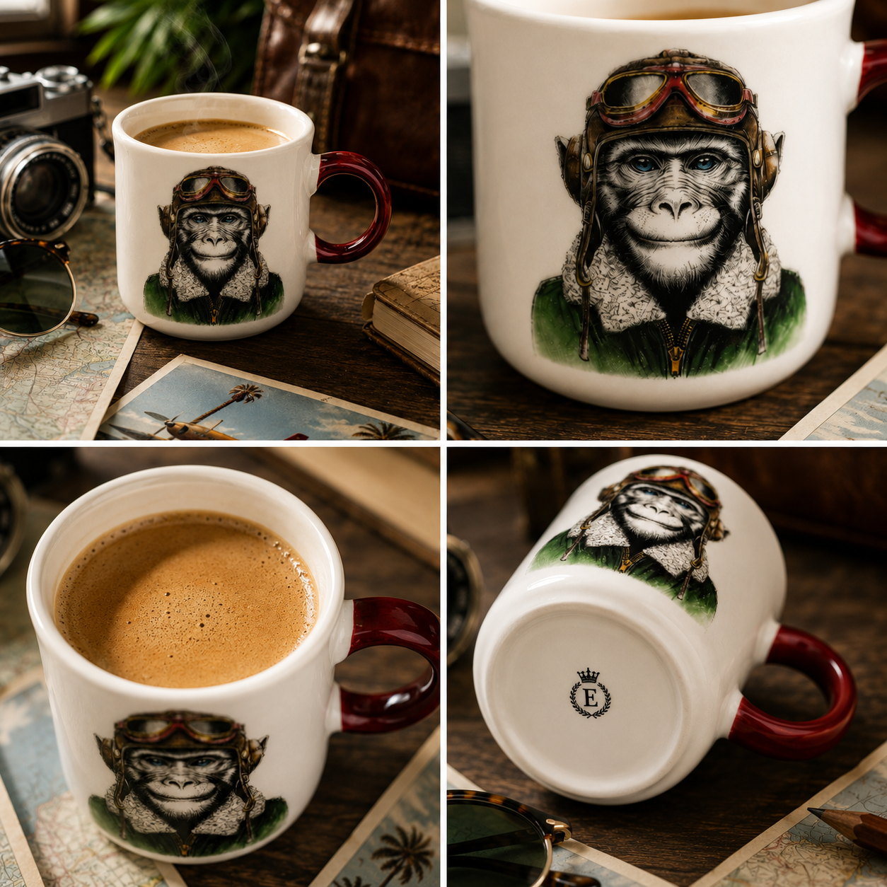 Tazza Caffè Egan Human Essence Scimmia Boldness 80 ml ambientata – Tuttocasa Domodossola