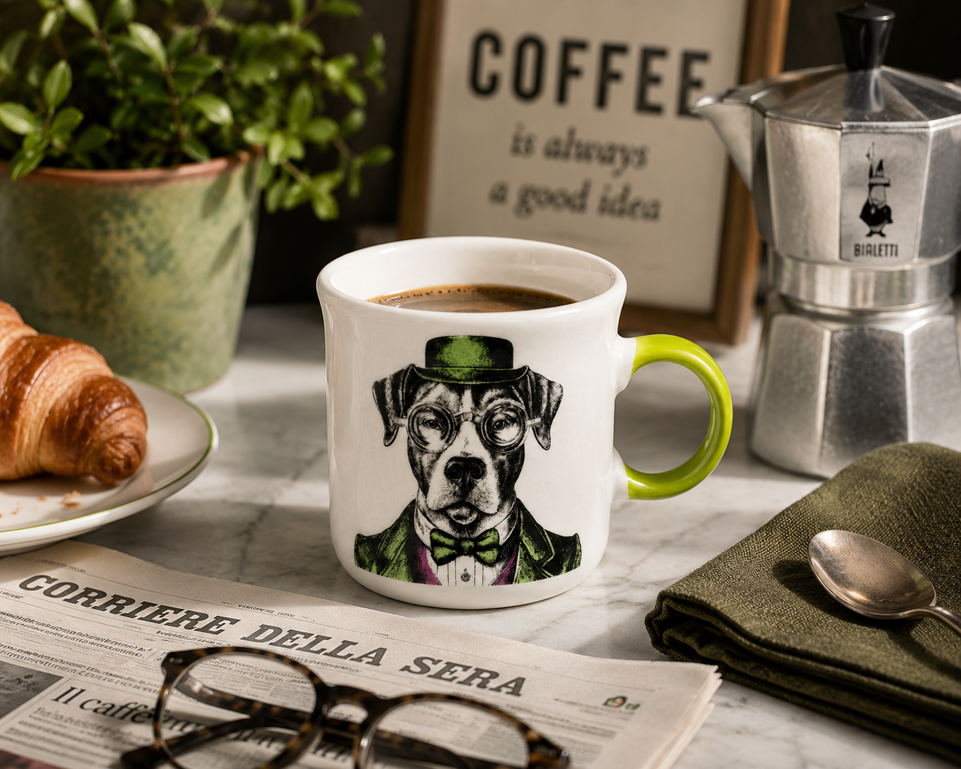 Tazza Caffè Egan Human Essence Cane Friendship con caffè e colazione – Tuttocasa Domodossola