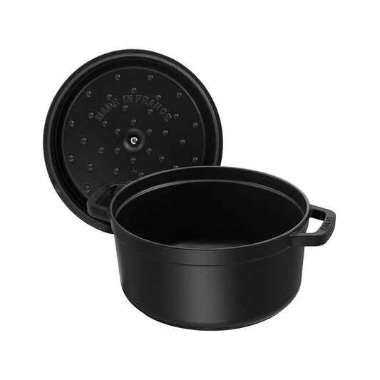 Staub La Cocotte Rotonda 28 cm nera ghisa smaltata 6,7 litri - Tuttocasa Domodossola