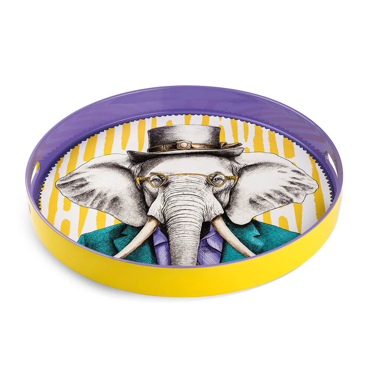 Vassoio rotondo Egan Human Essence Elefante Wisdom D.37,5 cm in polipropilene – Tuttocasa Domodossola