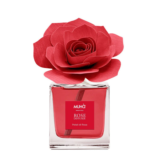 Muhà Diffusore Rosa Petali di Rosa 50ml legno betulla - Tuttocasa Domodossola