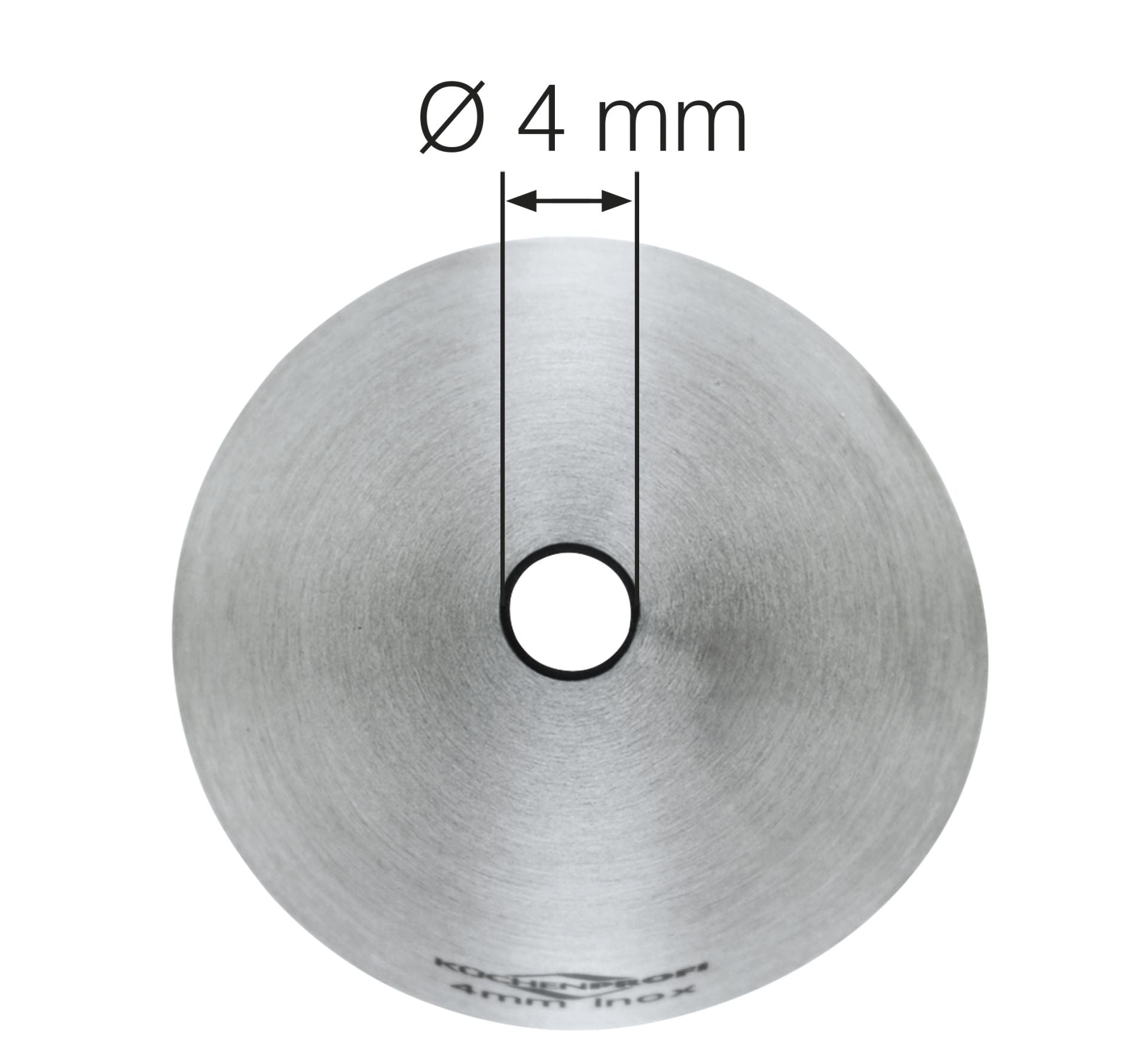 Beccuccio Küchenprofi Bake 4 mm inox dettaglio apertura frontale | Tuttocasa Domodossola