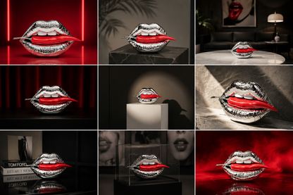 Sequenze The Spicy Riot scultura labbra cromate peperoncino rosso – Tuttocasa Domodossola
