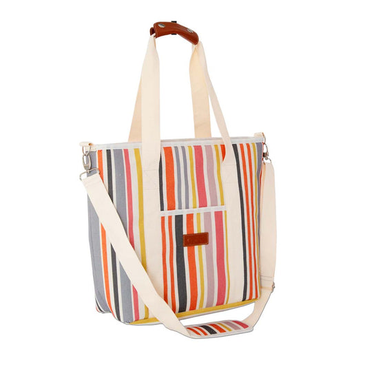 WD Lifestyle Borsa Termica Tote a Righe Giallo 18L Tuttocasa Domodossola