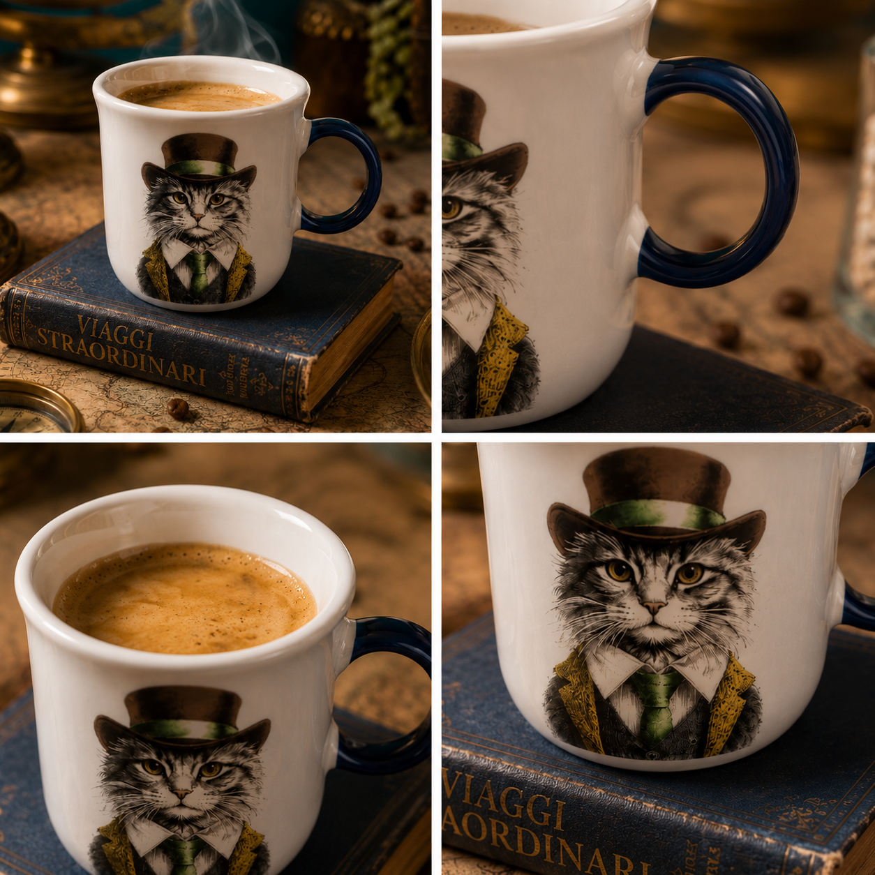 Dettaglio Egan Human Essence Minimug Gatto Independence manico blu navy – Tuttocasa Domodossola