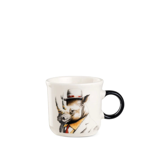 Tazza Caffè Egan Human Essence Rinoceronte Strength 80 ml porcellana manico nero – Tuttocasa Domodossola