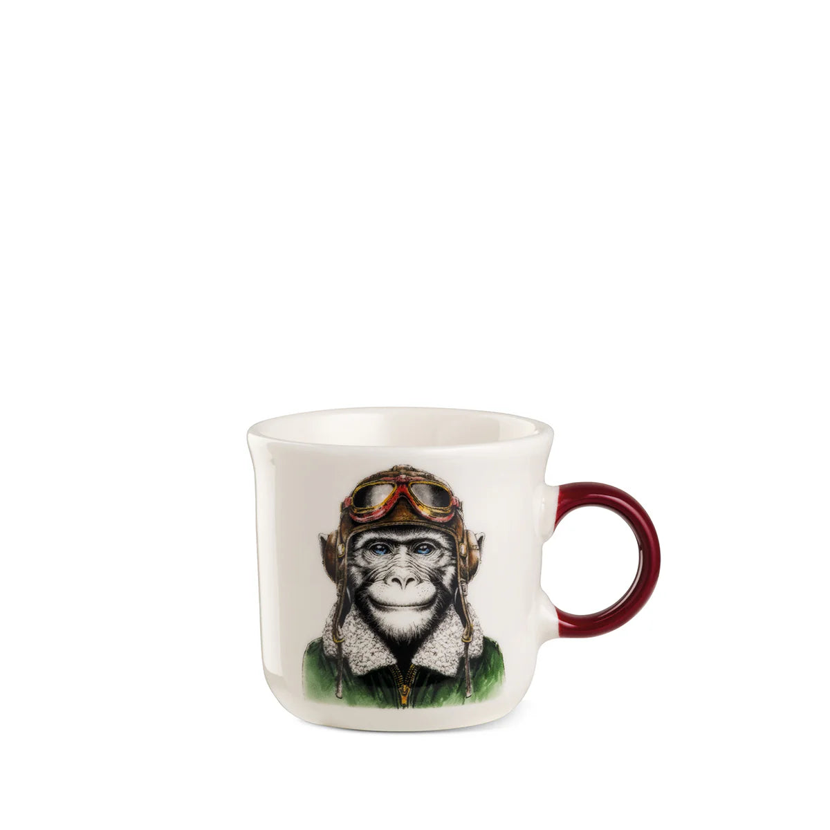 Tazza Caffè Egan Human Essence Scimmia Boldness 80 ml porcellana manico bordeaux – Tuttocasa Domodossola
