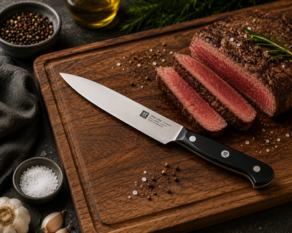Zwilling Gourmet Coltello da Carne 16 cm su tagliere con bistecca – Tuttocasa Domodossola