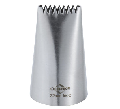 Küchenprofi Bake bocchetta Delizia 22 mm inox vista laterale | Tuttocasa Domodossola