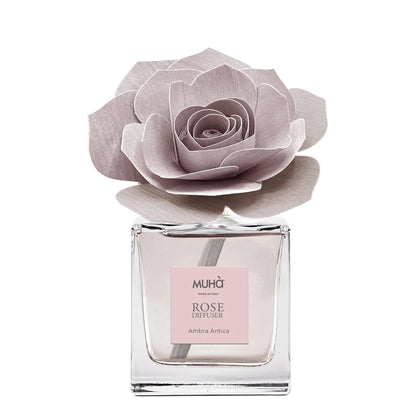Diffusore Muha Rosa Ambra Antica 100 ml artigianale Made in Italy - Tuttocasa Domodossola