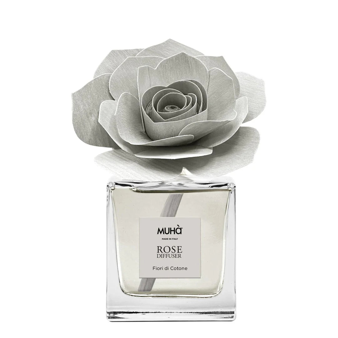 Diffusore Muha Rosa Fiori di Cotone 50 ml artigianale Made in Italy - Tuttocasa Domodossola