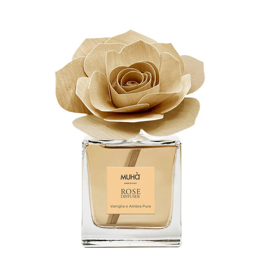 Muhà Diffusore Rosa Vaniglia e Ambra Pura 50ml Tuttocasa Domodossola