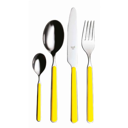 Mepra Fantasia Set Posate 24 Pezzi Giallo Tuttocasa Domodossola