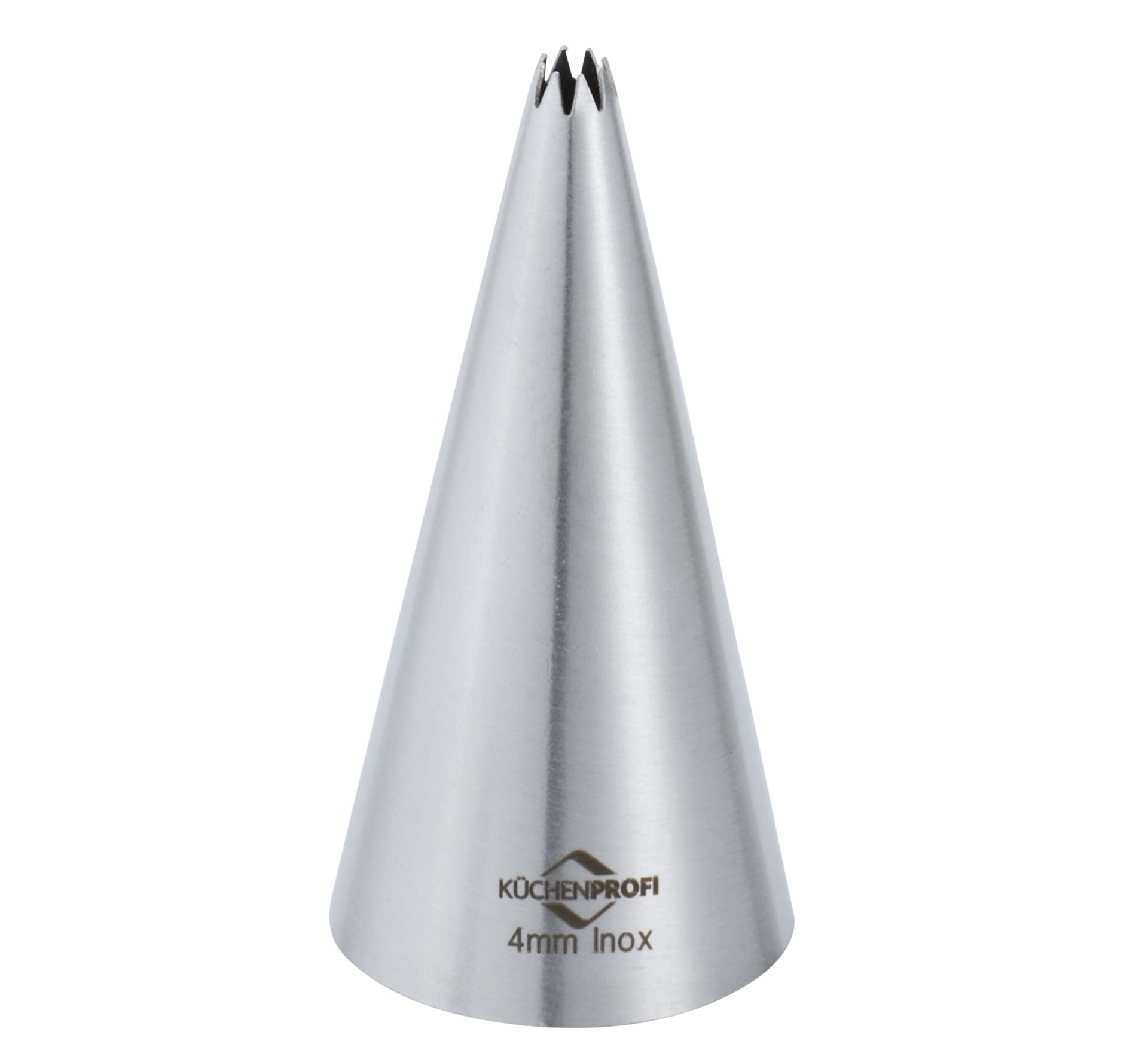 Küchenprofi Bake bocchetta a stella 4 mm inox vista laterale | Tuttocasa Domodossola