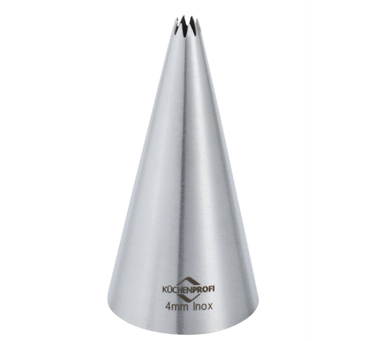 Küchenprofi Bake bocchetta a stella 4 mm inox vista laterale | Tuttocasa Domodossola