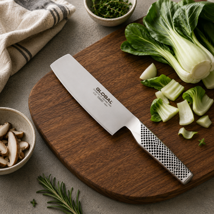 Global G-57 coltello Nakiri verdure lama 18 cm acciaio giapponese – Tuttocasa Domodossola