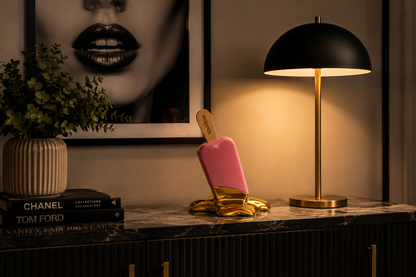 Sequenze Coeur d'Or scultura gelato oro in ambiente elegante – Tuttocasa Domodossola