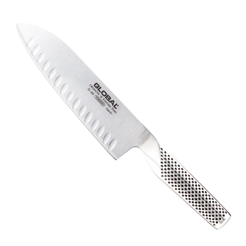 Global G-80 Coltello Santoku Lama Alveolata 18 cm – Tuttocasa Domodossola