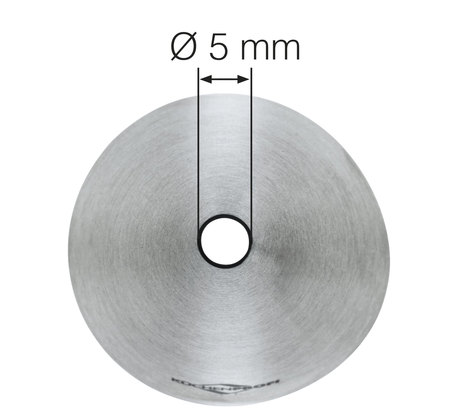 Bocchetta farcitura Küchenprofi Bake 5 mm inox dettaglio apertura frontale | Tuttocasa Domodossola