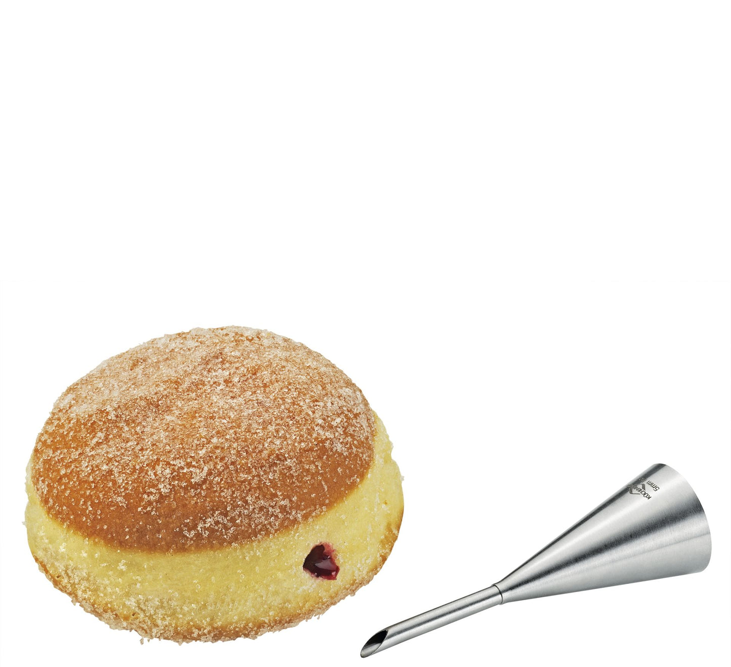 Küchenprofi Bake bocchetta farcitura 5 mm inox con krapfen farcito | Tuttocasa Domodossola