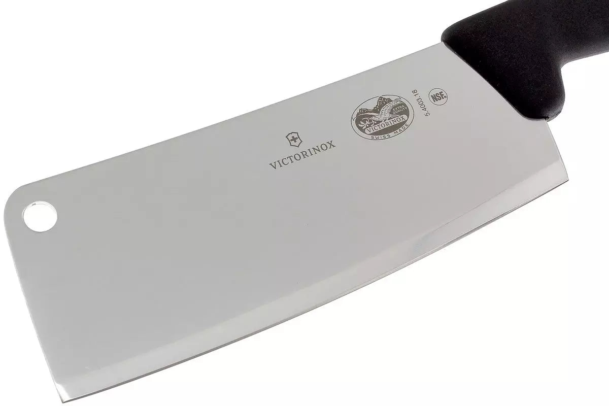 Victorinox Fibrox mannaia 18 cm dettaglio lama acciaio inossidabile – Tuttocasa Domodossola