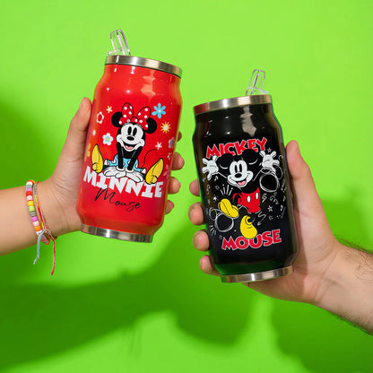 Egan Borraccia Termica Lattina Minnie Mouse rossa e Mickey Mouse nera — Tuttocasa Domodossola
