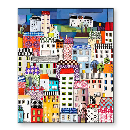 Egan – Quadro "Paese Mio" 100x120 cm | Arte Contemporanea Made in Italy