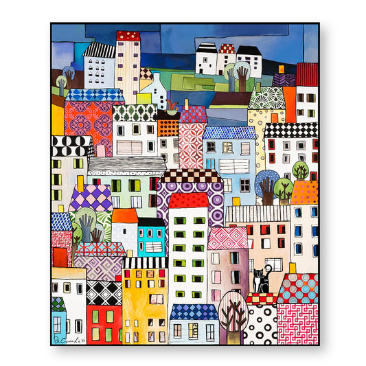 Egan – Quadro "Paese Mio" 100x120 cm | Arte Contemporanea Made in Italy