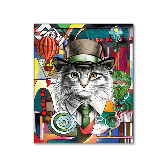 Egan Human Essence – Quadro "Independence" Gatto 100x120 cm | Arte Contemporanea